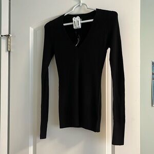 Express black fitted sweater